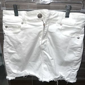 American Eagle Outfitters White Jean Skirt